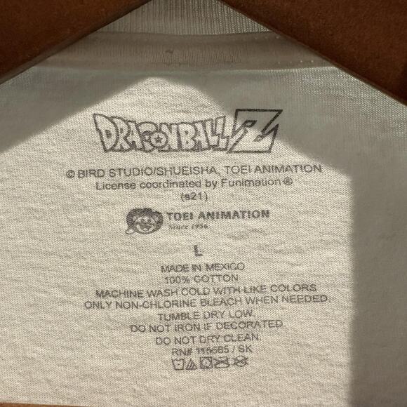 Dragon Ball Z Shirt Mens Large White Anime Graphic Goku Vegeta Piccolo Trunks - Picture 2 of 12